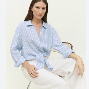 REFORMATION Anzio Linen Top M